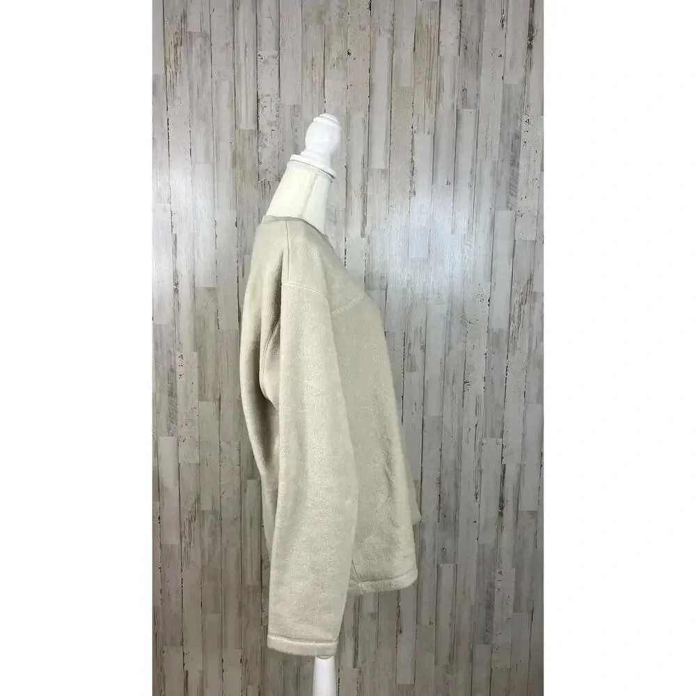 Levi's Men's Large Red Tab‎ Beige Pullover Long Sleeve Cozy Crewneck Sweatshirt
